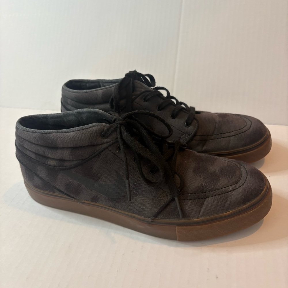 Nike Zoom Stefan Janoski Mid 443095-014 Gray Skater Shoes Sneakers Mens Size 10